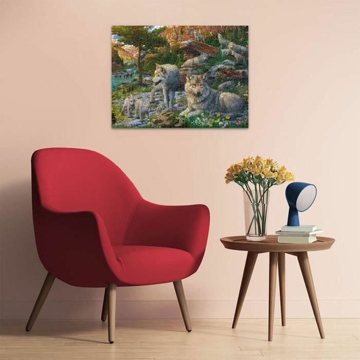 Ravensburger Puzzle de 1500 piezas Lobos en primavera Ravensburger Puzzle de 1500 piezas Lobos en primavera