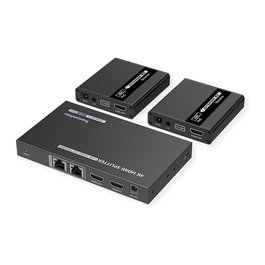 VALUE HDMI Splitter 3fach 14.99.3464 con Extensión por TP hasta 40 m, Versión HDMI 1.4, Transmisor y Receptor de Señales AV