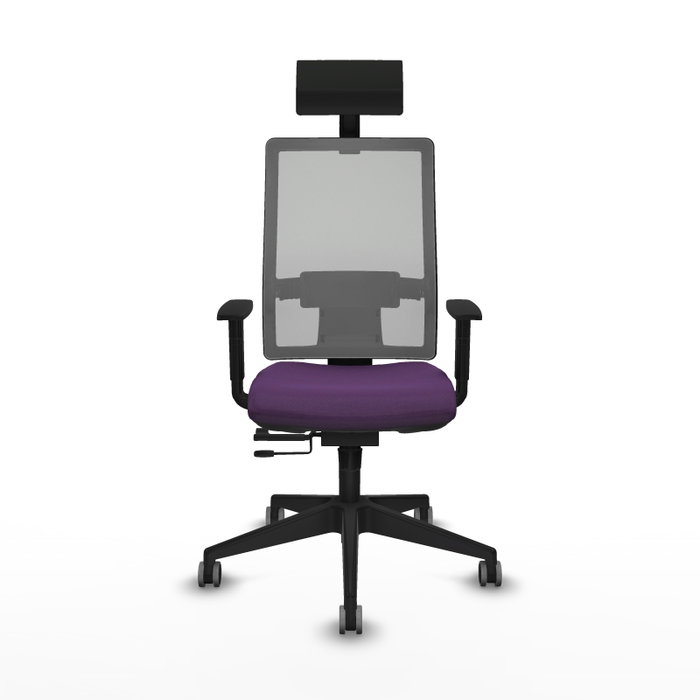 PIQUERAS Y CRESPO Silla de oficina Horna con mecanismo Sincro/Traslack, Morado y Gris PIQUERAS Y CRESPO Silla de oficina Horna con mecanismo Sincro/Traslack, Morado y Gris