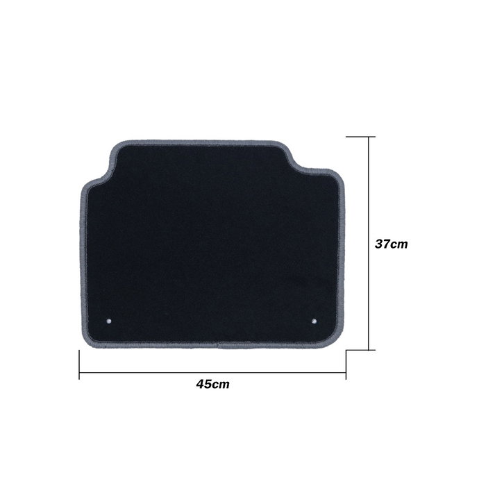 OCC Design Alfombrillas Coche a Medida 5 Piezas para Volkswagen Bora (1998-2005) con Ribete Naranja - Referencia OCCVW0009YE
