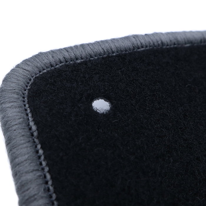 OCC Design Alfombrillas Coche a Medida 5 Piezas para Volkswagen Bora (1998-2005) con Ribete Naranja - Referencia OCCVW0009YE