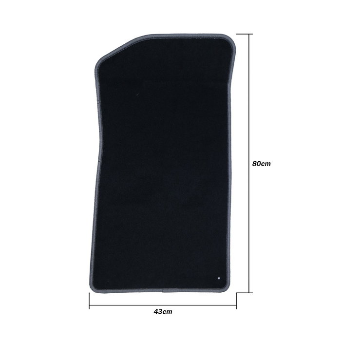 OCC Design Alfombrillas Coche a Medida 5 Piezas para Volkswagen Bora (1998-2005) con Ribete Naranja - Referencia OCCVW0009YE