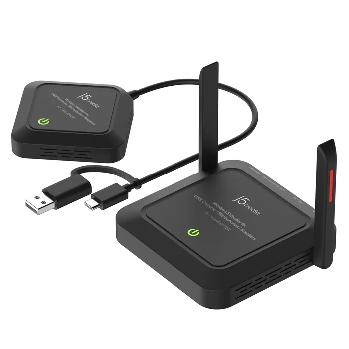 j5create JVW120-N Extensor Inalámbrico de Audio y Vídeo para Cámaras USB™ j5create JVW120-N Extensor Inalámbrico de Audio y Vídeo para Cámaras USB™