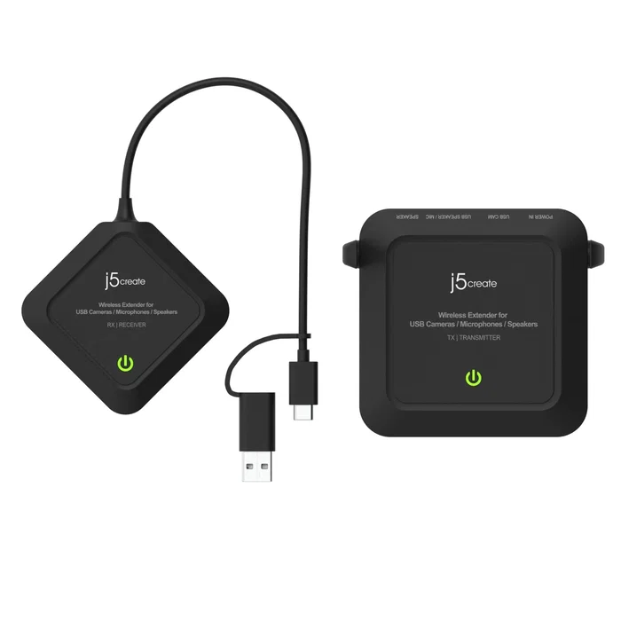 j5create JVW120-N Extensor Inalámbrico de Audio y Vídeo para Cámaras USB™ j5create JVW120-N Extensor Inalámbrico de Audio y Vídeo para Cámaras USB™