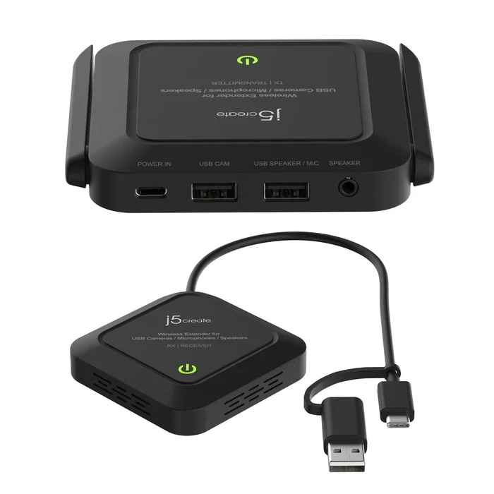 j5create JVW120-N Extensor Inalámbrico de Audio y Vídeo para Cámaras USB™ j5create JVW120-N Extensor Inalámbrico de Audio y Vídeo para Cámaras USB™
