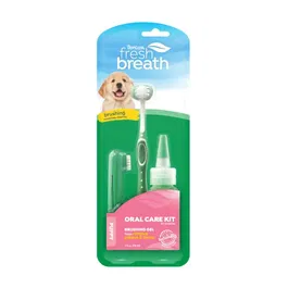 TropiClean Kit Higiene Dental Fresh Breath para Cachorros