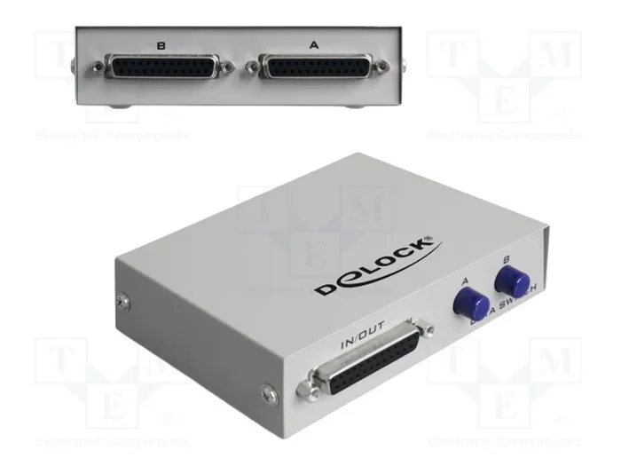 DeLOCK Conmutador paralelo manual 2 puertos D-Sub 25 pin 87618