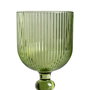 Copa Verde Cristal Decoración 8 X 8 X 14,30 cm (Set de 6)