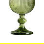 Copa Verde Cristal Decoración 8 X 8 X 14,30 cm (Set de 6)