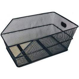 Basil CESTA TRASERA CENTO FIJO MALLA ACERO NEGRO 45x31x21 cm