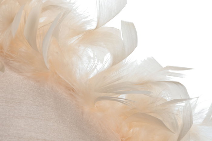 DKD Home Decor Cojín de Poliéster Rosa con Detalles de Plumas