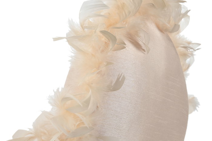 DKD Home Decor Cojín de Poliéster Rosa con Detalles de Plumas