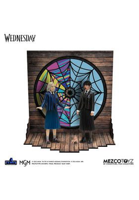 Mezco Toyz Set de 2 Figuras Wednesday & Enid de 9,5 cm