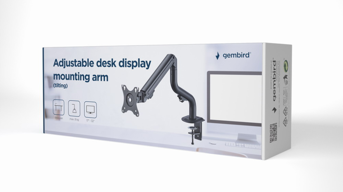 GEMBIRD Soporte de Monitor MA-DA1-02 Negro