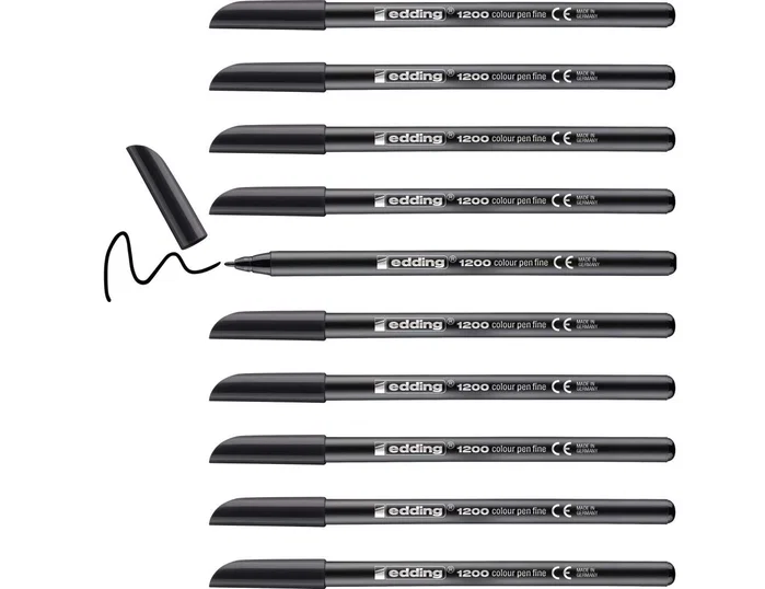 Edding Rotulador 1200 Negro Punta 1 mm