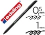 Edding 1200 Rotulador Punta Fibra Negro Trazo 0.5/1 mm Punta Redonda