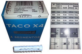 SIFER Taco SX4 NYL Gris 5x25 mm (Caja de 150 unidades) extra_attributes: X4005