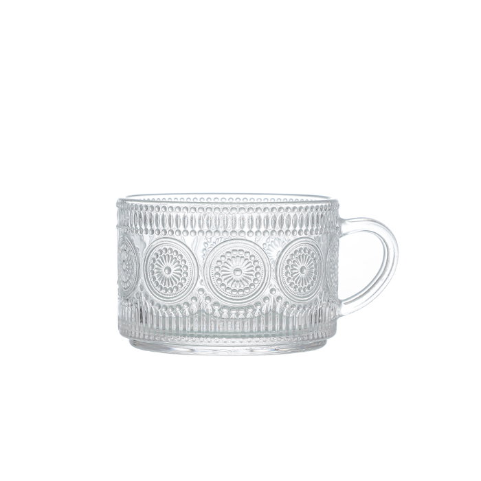Inde Azucarero Vidrio Tapa Bambú 400ml 13.5x10.5x7cm La Mediterrane (24 Unidades)