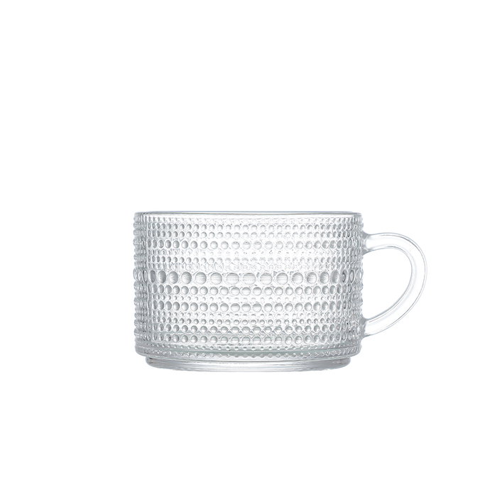 Inde Azucarero Vidrio Tapa Bambú 400ml 13.5x10.5x7cm La Mediterrane (24 Unidades)