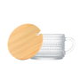 Inde Azucarero Vidrio Tapa Bambú 400ml 13.5x10.5x7cm La Mediterrane (24 Unidades)