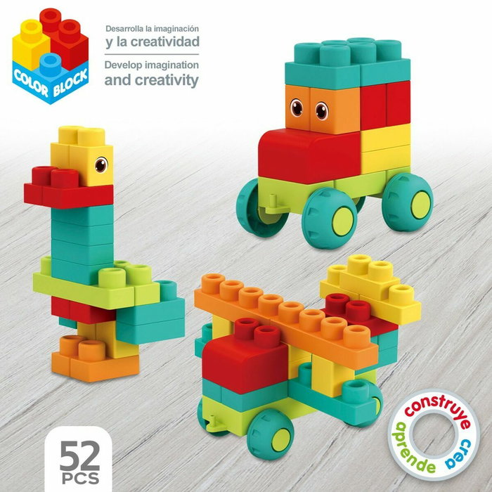 Color Baby Bolsa Construcción Color Blocks 52 Piezas Color Baby Bolsa Construcción Color Blocks 52 Piezas
