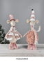 DKD Home Decor Figura de Ratón en Poliéster, Pack de 2, Rosa