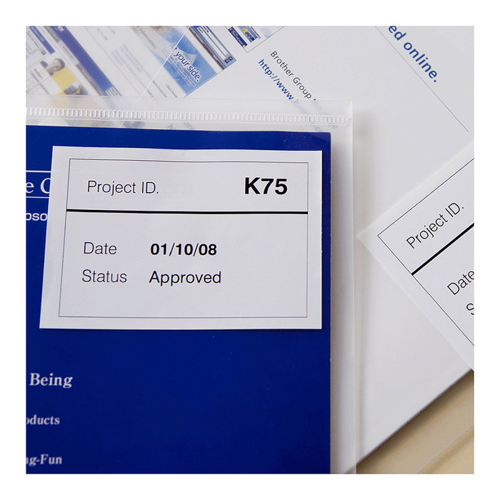 Brother DK-44205 Cinta Continua de Papel Térmico Removible Blanco 62mm x 30,48m