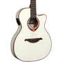 LAG Guitarra Acústica Auditorium Slim Cutaway Tramontane 118 A/E - Ivory White