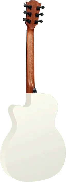 LAG Guitarra Acústica Auditorium Slim Cutaway Tramontane 118 A/E - Ivory White