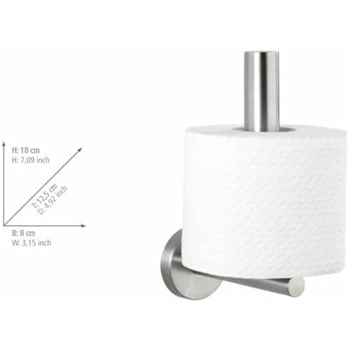 Wenko Portarrollos de Acero Inoxidable Mate Wenko Portarrollos de Acero Inoxidable Mate