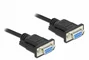 DeLOCK Cable serie RS-232 D-Sub9 hembra a hembra de módem nulo de 3 m