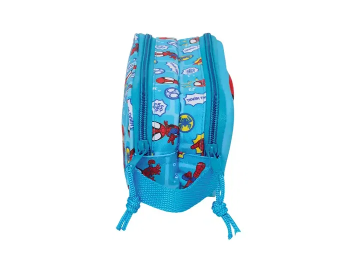Safta Estuche Portatodo Doble con Diseño 3D Spidey, 2 Compartimentos con Cremallera, Dimensiones 80x60x210 mm Safta Estuche Portatodo Doble con Diseño 3D Spidey, 2 Compartimentos con Cremallera, Dimensiones 80x60x210 mm