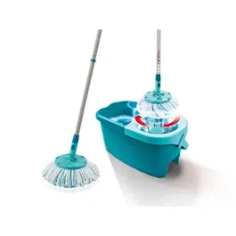 Leifheit 52101 Set Mopa y Cubo Clean Twist Disc Mop Ergo con Mango Telescópico