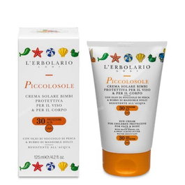 L'ERBOLARIO Solar Niños SPF 30 Protector Solar Facial y Corporal 125 ml para Niños