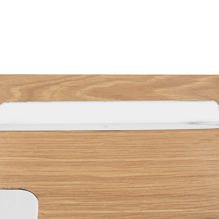 Home Deco Factory Escritorio Madera y Metal con Cajón, Medidas 100x50x74 cm