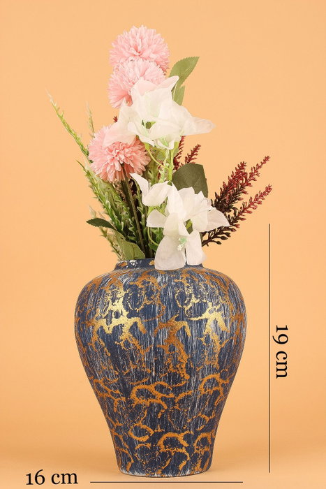Aberto Design Maceta Decorativa YL744 Cerámica Pintada a Mano 16x19 cm Ideal para Interiores Aberto Design Maceta Decorativa YL744 Cerámica Pintada a Mano 16x19 cm Ideal para Interiores