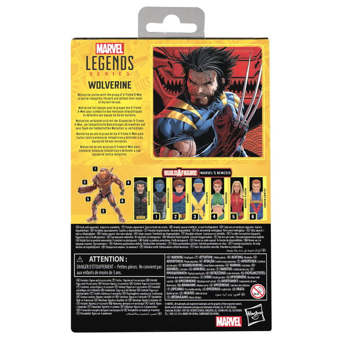 Hasbro Figura Wolverine X-Men Marvel Articulada 15cm con Accesorios