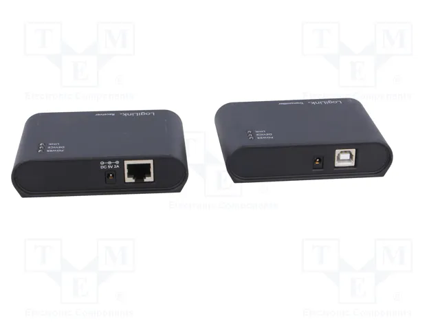 LogiLink UA0230 Extensor USB 2.0 con Hub de 4 puertos, 50 m, Negro LogiLink UA0230 Extensor USB 2.0 con Hub de 4 puertos, 50 m, Negro
