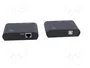 LogiLink UA0230 Extensor USB 2.0 con Hub de 4 puertos, 50 m, Negro
