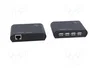 LogiLink UA0230 Extensor USB 2.0 con Hub de 4 puertos, 50 m, Negro