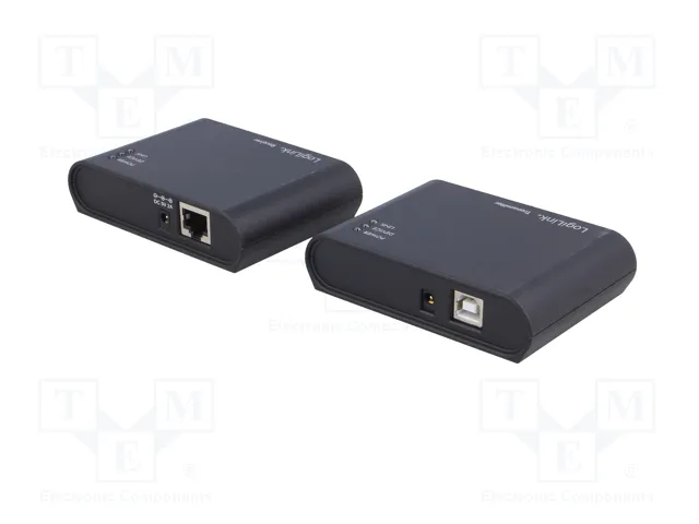 LogiLink UA0230 Extensor USB 2.0 con Hub de 4 puertos, 50 m, Negro LogiLink UA0230 Extensor USB 2.0 con Hub de 4 puertos, 50 m, Negro