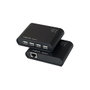 LogiLink Extensor USB 2.0 Cat.5 con Hub de 4 puertos, 50 m, negro