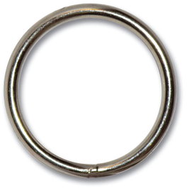 Anilla redonda soldada AVL de 4x30 mm zincada