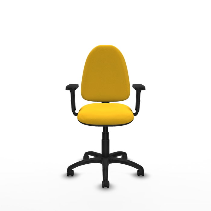 PIQUERAS Y CRESPO Silla de oficina Aýna Amarillo con Brazos 2D
