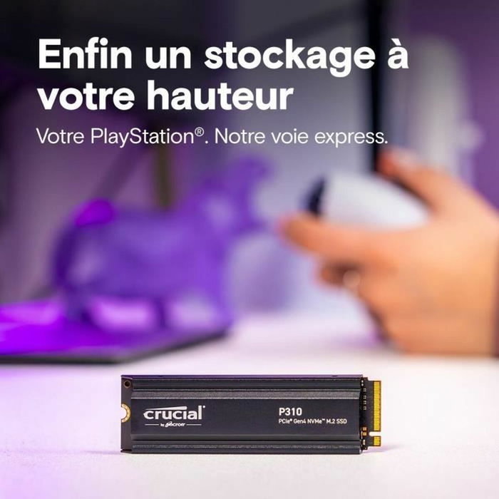 Crucial P310 4 TB M.2 PCIe Gen4 NVMe con disipador