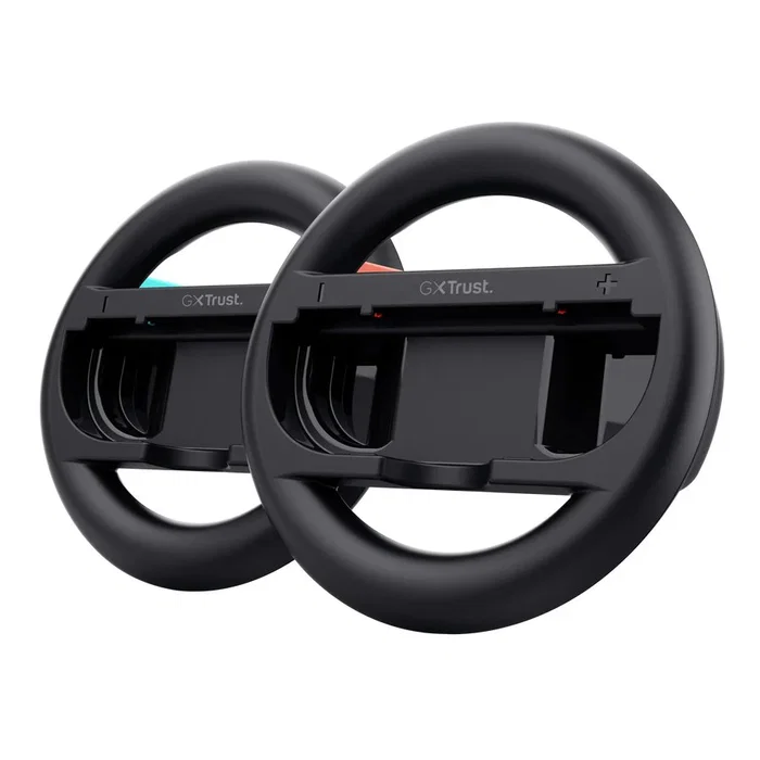 Trust GXT 1257 - Volante de Carreras con 2 Joy-Con para Nintendo Switch 2, Color Negro, Pack de 2 Piezas