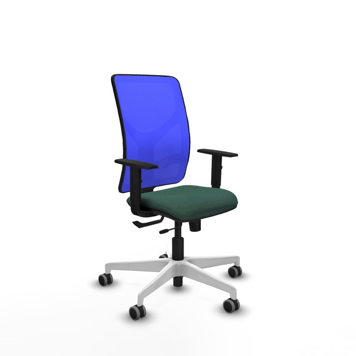 PIQUERAS Y CRESPO Silla de oficina Motilla con mecanismo Sincro/Traslack, Verde botella y Azul PIQUERAS Y CRESPO Silla de oficina Motilla con mecanismo Sincro/Traslack, Verde botella y Azul