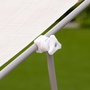 AKTIVE Tumbona Plegable de Aluminio con Textil y Parasol