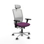 PIQUERAS Y CRESPO Silla de oficina Haches con mecanismo Sincro/Traslack, Morado y Blanco