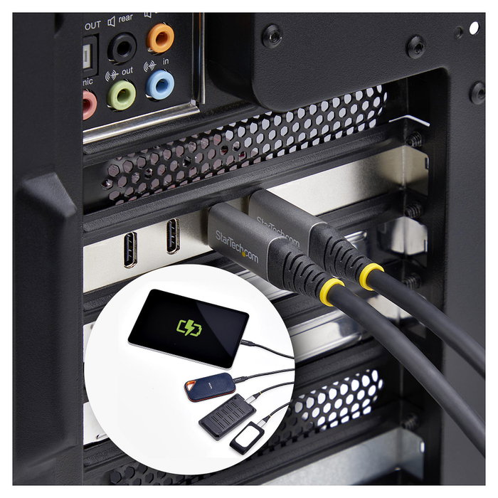 StarTech.com Tarjeta PCIe USB-C de 4 Puertos P10Q4C-USB-CARD 10Gbps